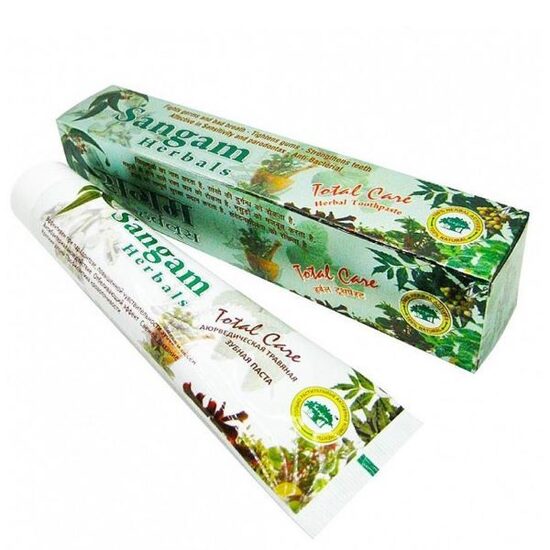 Zobu pasta “Sangam Herbals” ar ārstniecisko augu ekstraktiem, 100 g 